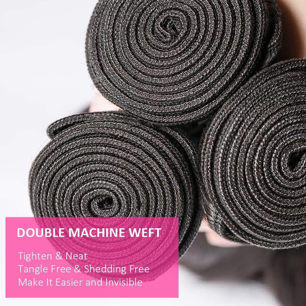 Loose Wave Bundles (26 28 30In) Human Hair Bundles Loose Deep Wave 3 Bundles 10A Grade Brazilian Hair Bundles 100% Unprocessed Bundles Long Loose Weave Human Hair Bundles Human Hair