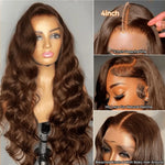 Chocolate Brown Body Wave Lace Front Wig