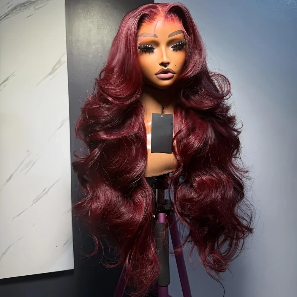 Burgundy Body Wave Lace Front Wig