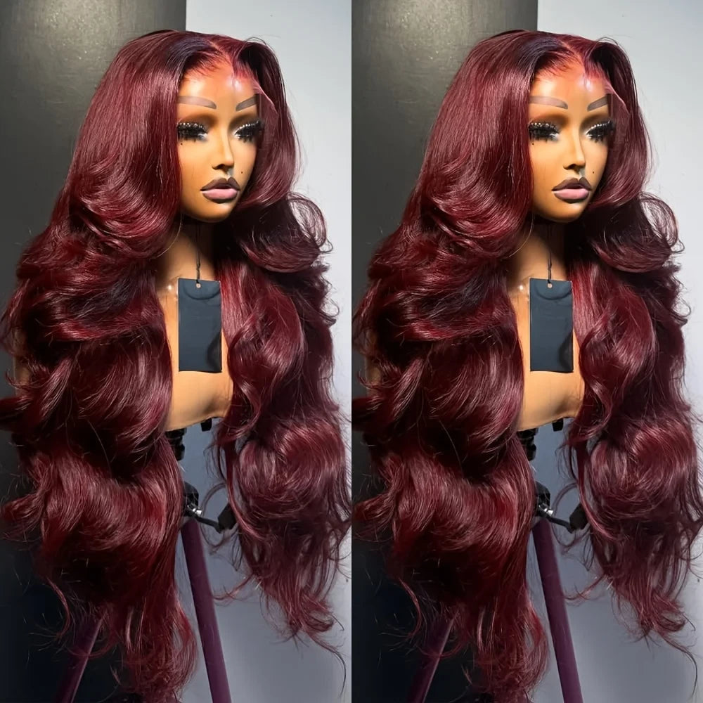 Burgundy Body Wave Lace Front Wig