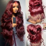 Burgundy Body Wave Lace Front Wig