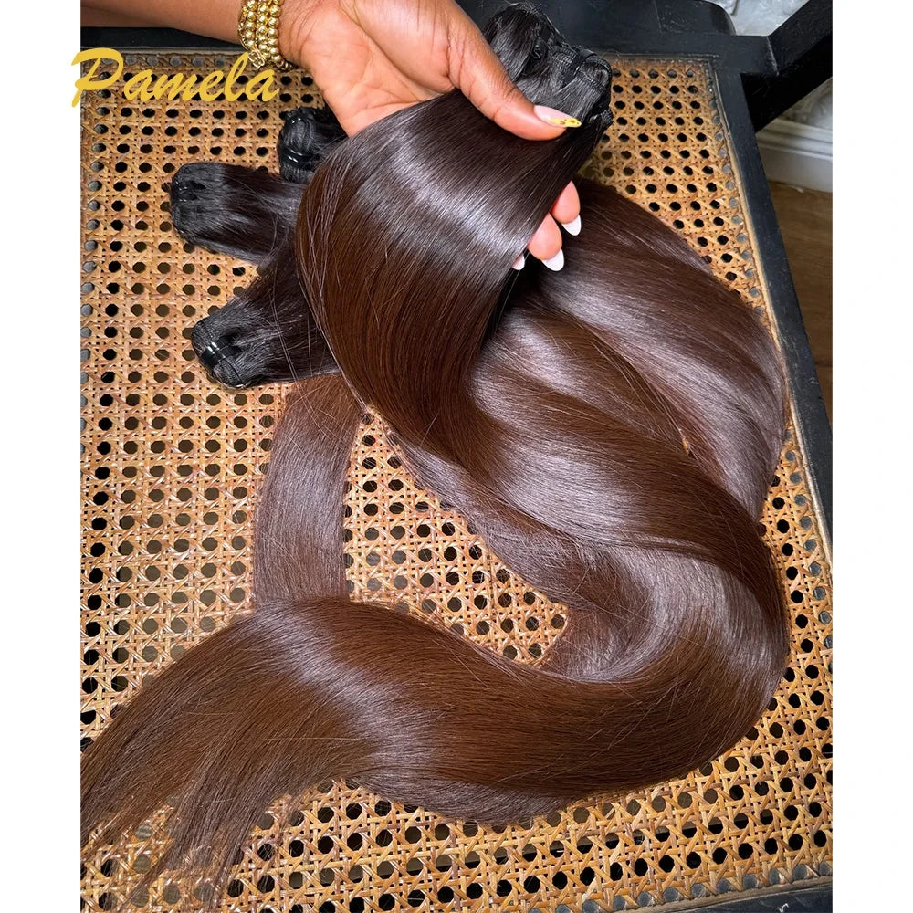 Bone Straight Ombre Human Hair Weave Bundles