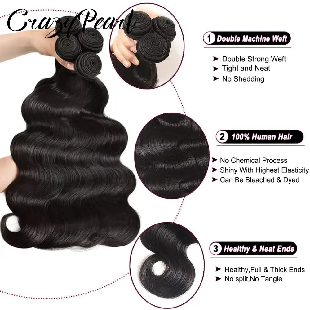 Raw Body Wave Hair Bundles