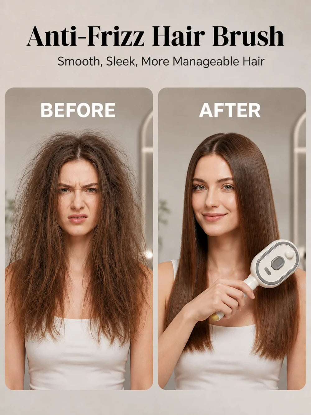 Rechargeable Anti Frizz Electric Hair Brush