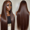 Chocolate Brown Straight Lace Wig