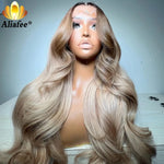 Ombre Blonde Human Hair Lace Front Wig