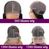 Straight Human Hair Glueless Wig