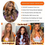 Honey Blonde Ombre Human Hair Wig