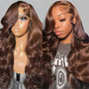Chocolate Brown Human Hair Lace Wig