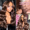 Chocolate Brown Human Hair Lace Wig