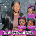 Straight Human Hair Lace Front Wig