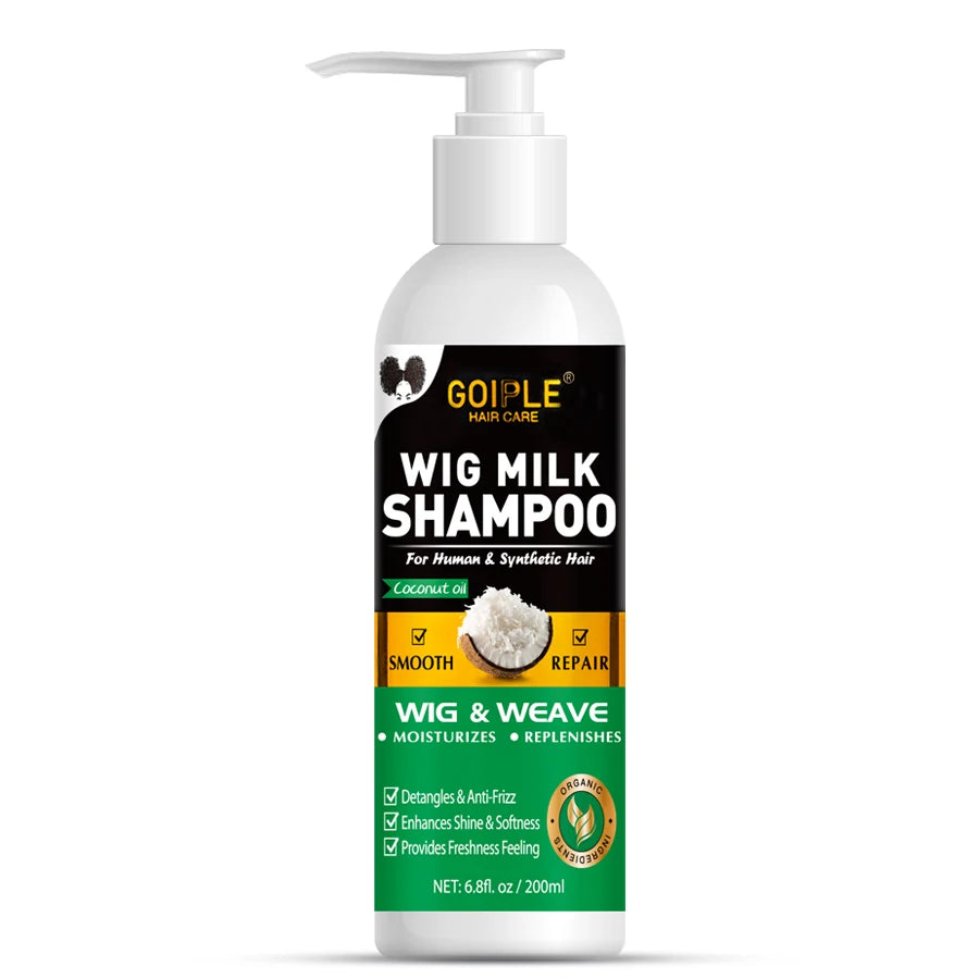 Wig Care Spray Kit Shampoo Cleaner for Synthetic Wig Care Solution Detangle Moisturize Leave-In Conditioner with Lace Front Glue