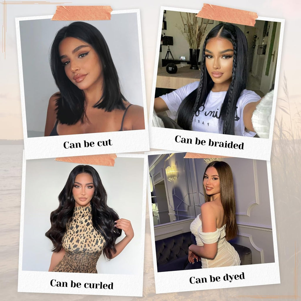Wear and Go Glueless Straight Human Hair 6X4 Lace Front Wig 24 Inch