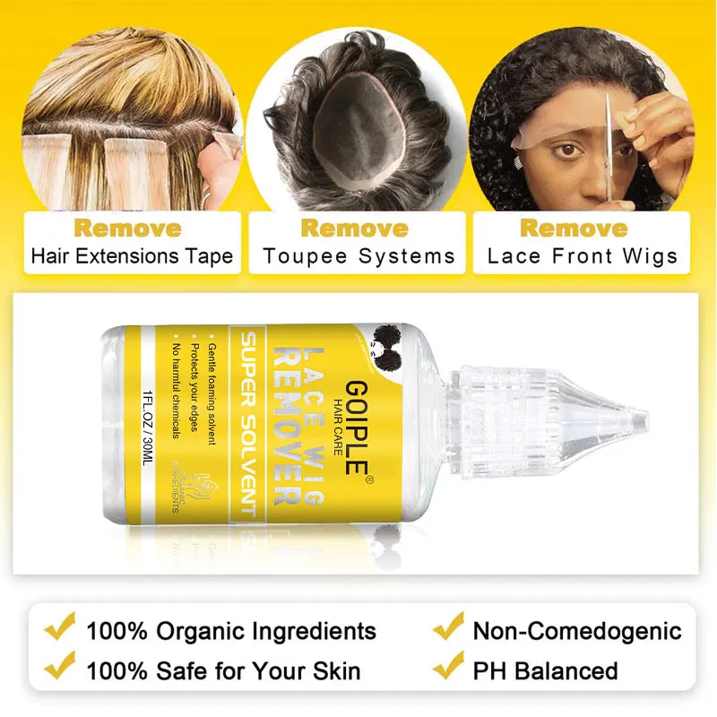Wig Care Spray Kit Shampoo Cleaner for Synthetic Wig Care Solution Detangle Moisturize Leave-In Conditioner with Lace Front Glue