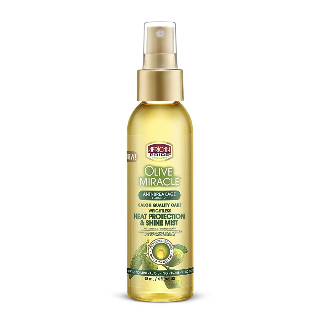Olive Miracle Heat Protection Shine Mist, 4 Oz., Pack of 3