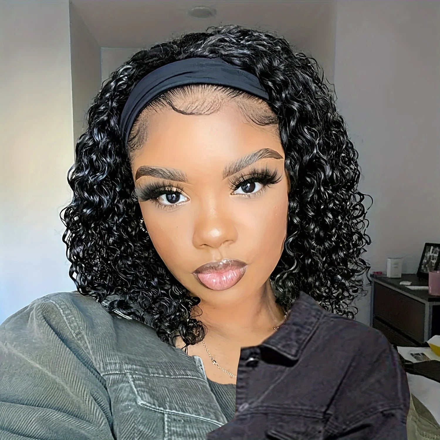 Natural Wave Headband Wig