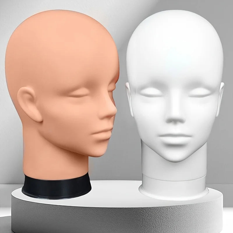 Wig Mannequin Stand, Display Mannequin Head, Hair Styling Tool Mannequin Head, Includes Mannequin Pins And Small Stand