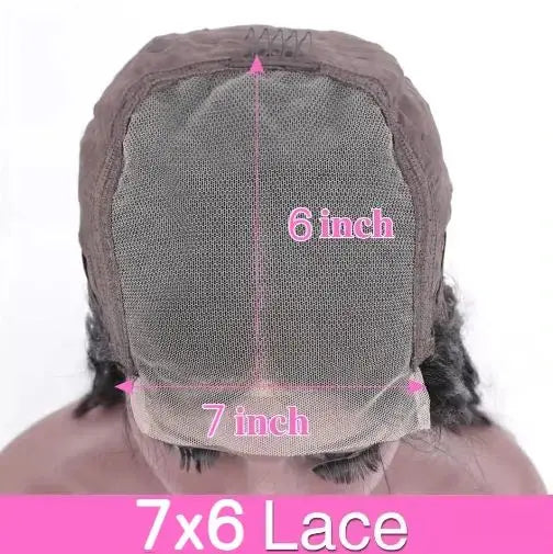 220% Density 13x4 13x6 HD Lace Frontal Burmese Curly Wig Natural Color 7x6 Glueless Lace Front Human Hair Wigs For Black Women