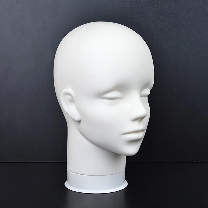 Wig Mannequin Stand, Display Mannequin Head, Hair Styling Tool Mannequin Head, Includes Mannequin Pins And Small Stand
