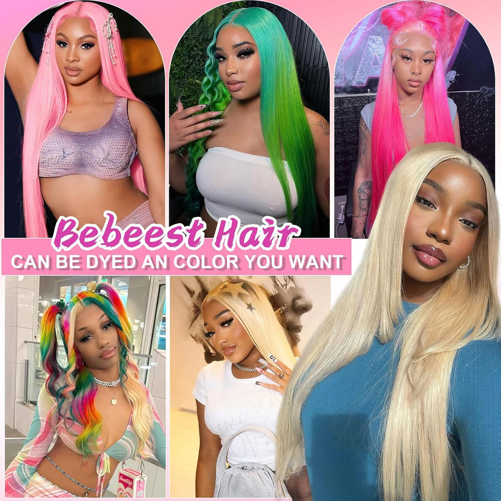 30 Inch 613 13X6 Lace Front Wig Human Hair Blonde Wig Human Hair | 200 Density Straight Wigs Human Hair 13X6 HD Lace Front Wigs Human Hair Pre Plucked 613 HD Lace Frontal Wigs for Women