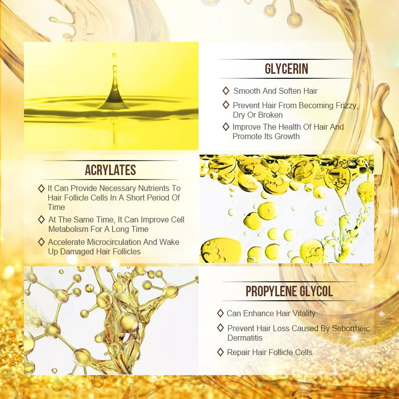 Ginger Hair Serum Smoothing Shiny Strengthen Hair Scalp Treatment Hair Care Products